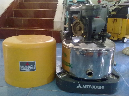 ปั๊มน้ำอัตโนมัติ mitsubishi ถังเลส 300 วัตต์