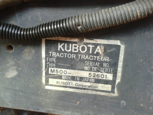 ขายรถไถ KUBOTA  M5000 พร้อมดันหน้า ผานหลัง