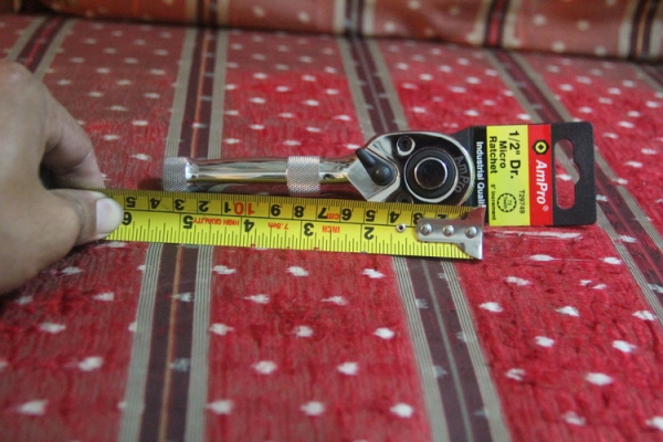 ด้ามขันฟรี สำหรับงานที่แคบ AmPro 72 Teeth