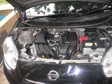 ขายรถ NISSAN MARCH เครื่อง1.2 V ปี 2010 ใช้ E20ได้ ประหยัด สีดำ เกียร์ออโต้ ตัวTop