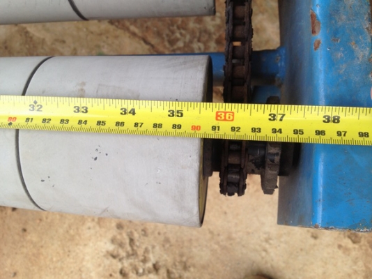 ขาย Roller ข้องอ 45 องศา พร้อมมอเตอร์ขับ เกียทด สภาพสวยใช้งานได้