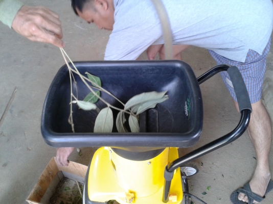 เครื่องย่อยใบไม้กิ่งไม้ Niji 2 Hp 4ใบพัด2ชั้น สภาพ 90\% เครื่องย่อยใบไม้กิ่งไม้ Niji 2 Hp 4ใบพัด2ชั้น สภาพ 90\%