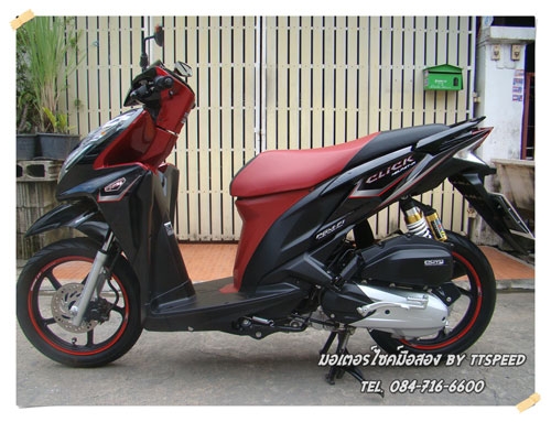 Click 125i idling stop ตัวท็อปล้อแม็ก ไมล์ 1900 โลรถ 5 เดือน