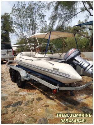 เรือยางพื้นอลูขนาด 4.30M พร้อมเครื่อง Yamaha 25 แรง เรือยางพื้นอลูขนาด 4.30M พร้อมเครื่อง Yamaha 25 แรง