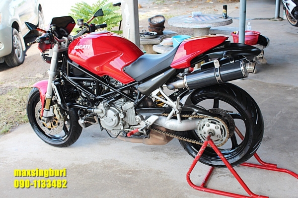 แม็กสิงห์บุรี//DUCATI MONSTER S4R 996CC ปี2004 แต่งหล่อๆ อินวอย+สรรพาสมิตร 235000 ด่วน