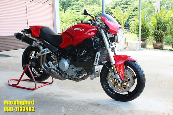 แม็กสิงห์บุรี//DUCATI MONSTER S4R 996CC ปี2004 แต่งหล่อๆ อินวอย+สรรพาสมิตร 235000 ด่วน