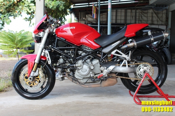แม็กสิงห์บุรี//DUCATI MONSTER S4R 996CC ปี2004 แต่งหล่อๆ อินวอย+สรรพาสมิตร 235000 ด่วน