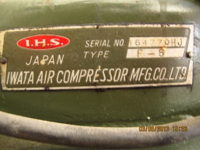 ขายปั๊มลมiwata3ลูกสูบถังใหญ่ ไฟ220Vสวยๆพร้อมใช้