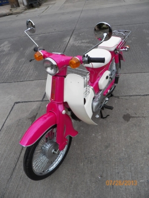 C90ถังแยก..สีชมพูเหลือบม่วง...โครงเดิมๆ+เครื่อง90คัมต้อม ราคา 25,500 บาท