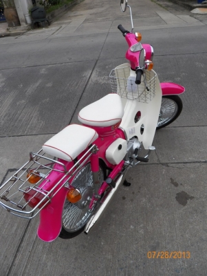 C90ถังแยก..สีชมพูเหลือบม่วง...โครงเดิมๆ+เครื่อง90คัมต้อม ราคา 25,500 บาท