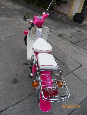 C90ถังแยก..สีชมพูเหลือบม่วง...โครงเดิมๆ+เครื่อง90คัมต้อม ราคา 25,500 บาท