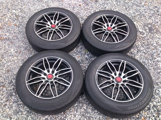 ขายแม็ก LANSO SAMURAI พร้อมยางบริสโตร์ 185/65R15 ยางปี10 สวยๆ จำนวน 1 ชุด