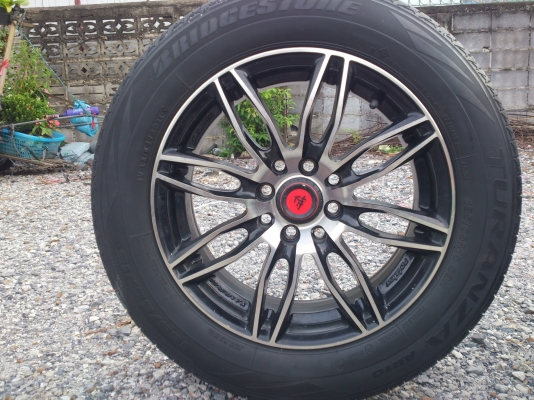 ขายแม็ก LANSO SAMURAI พร้อมยางบริสโตร์ 185/65R15 ยางปี10 สวยๆ จำนวน 1 ชุด