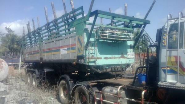 ขายหางพ่วงเซมิดั๊มพ์ 2 เพลา อู่ซุ่นชัยนครปฐม ทะเบียนพร้อม (ไม่ให้บาร์อ้อย)