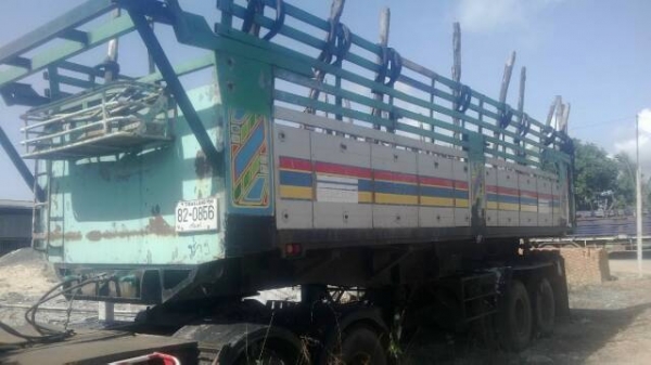 ขายหางพ่วงเซมิดั๊มพ์ 2 เพลา อู่ซุ่นชัยนครปฐม ทะเบียนพร้อม (ไม่ให้บาร์อ้อย)