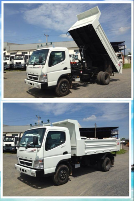 รถบรรทุก6ล้อกลางFUSO CANTERกระบะดั๊มสามมิตร(ยาว4.3เมตร)