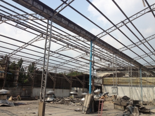 ขายโครงสร้าง 12x45 เมตร 2 หลังแฝด สภาพสวย ราคาไม่แพง