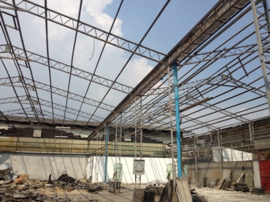 ขายโครงสร้าง 12x45 เมตร 2 หลังแฝด สภาพสวย ราคาไม่แพง