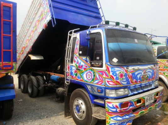 ขายรถHINO3M2เพลาดั้มมีระบบลากจูงยางใหม่10เส้น