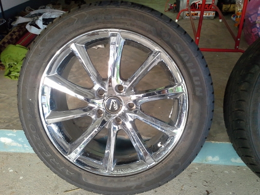 ขายแม็กโครเมียม ขอบ17 5รู ใส่วีโก้ ซิวิค