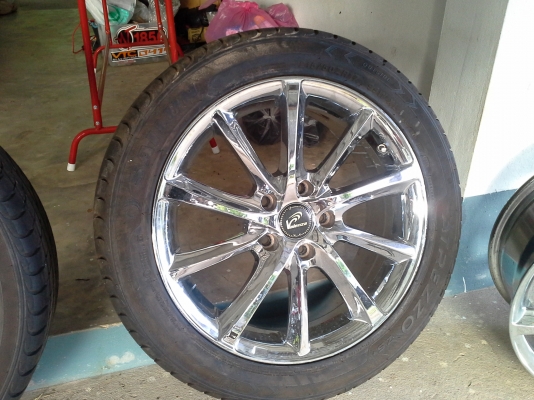 ขายแม็กโครเมียม ขอบ17 5รู ใส่วีโก้ ซิวิค