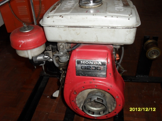 ขาย ไดนาโมปั่นไฟฟ้า 220v 50Hz 3 kw  กับ เครื่องยนต์ HONDA G200+แท่น