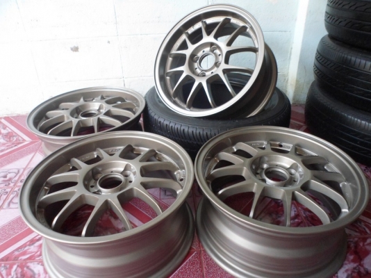 แม็กซิ่งๆลายing+1 TS06 ขอบ15"4รู100 x6.5'et40ไม่ค้ด ไม่ดุ้ง สีใหม่ๆ  สวยงัมมาก !!!