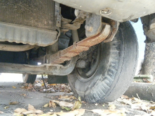 รถบรรทุก 4 ล้อใหญ่ กระบะรั้วเหล็ก ยี่ห้อ ISUZU รุ่น NKR