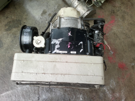 ขายเครื่อง 2 สูบเก่าญี่ปุ่นยี่ห้อมิตซูบิชิ รุ่น C50L ขนาด 10 แรงม้าสตาร์ดกุญแจสภาพสวย