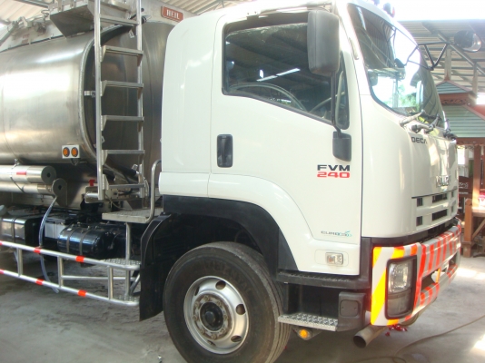 1-คันสุดท้ายเเล้ว**ISUZU-DEGA-FVM-240-HP-1-เพลา-ถังมิเนียม-20000ลิตร