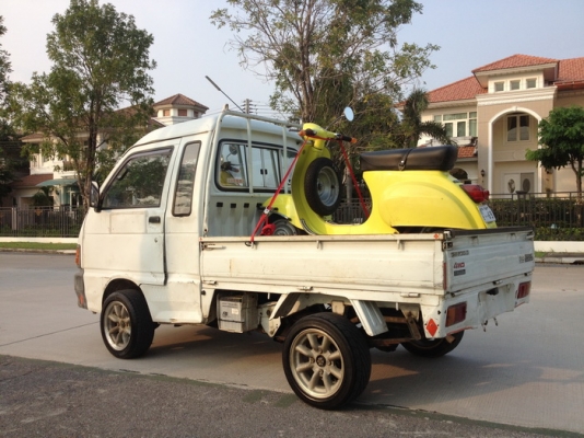 ขายวาตา ขอบ13 4/110 หน้า 5.5 หลัง 6 ก้านยก พร้อมยาง 175/50/13 หายากครับ