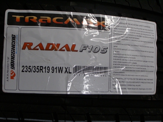 ยาง 205 45 17 TRACMAX F 106 ราคาเพียงเส้นละ 2000 บาทเท่านั้น ยางใหม่ ปี 12