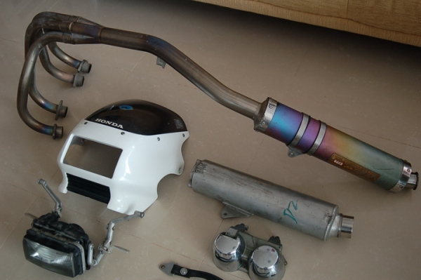 -อะไหล่ กระจกเดิมๆๆ <<ราคาพิเศษชุดท่อไทเท MORIWAKI ลงTEC1-3,CB93-98 14,500>>-