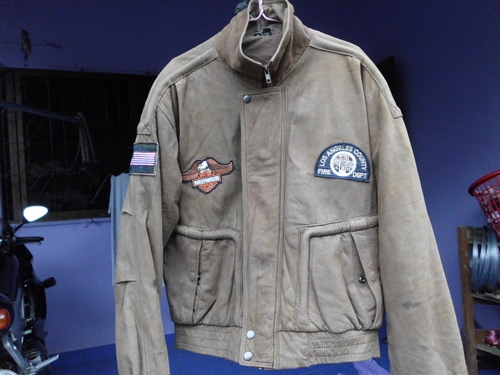 เสื้อหนังแท้ไว้ไส่ขับรถ750ทุกตัว