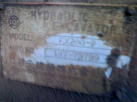 HITACHI EX200 รุ่น 2 เอกสารเล่มทะเบียนครบ สภาพโดยรวมสวย ดี เครื่องดี