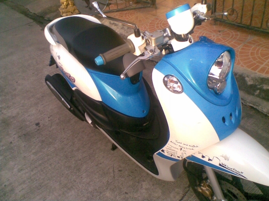 Yamaha Fino สีฟ้าขาว ปี 55