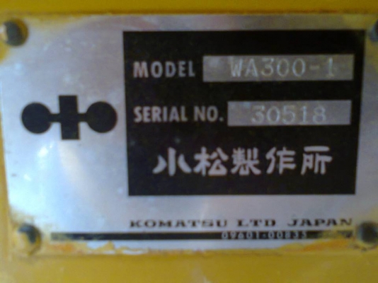 ขาย WA300-1 จากญี่ปุ่นแท้ เซอร์ วิส ครบ จากศูนย์ โคมัสสุ พร้อม เล่ม ทะเบียนราคาขาย  1.89 ล้าน จัดไฟแนนท์ ได้   1,000,000 บาทถ้วน0856177640 คุณ กฤต