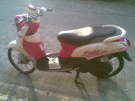 Yamaho Fino ปี 55 สีชมพูขาว