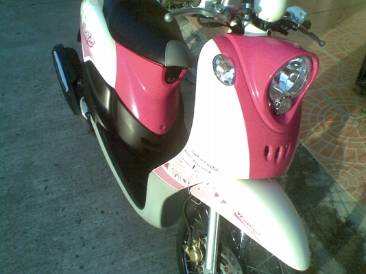 Yamaho Fino ปี 55 สีชมพูขาว