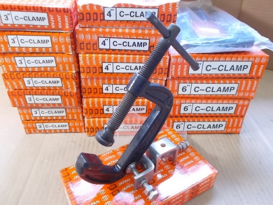 C Clamp TFJ (งาน Drop Forged Steel) ขนาด 3,4,6,8 นิ้ว C Clamp TFJ (งาน Drop Forged Steel) ขนาด 3,4,6,8 นิ้ว