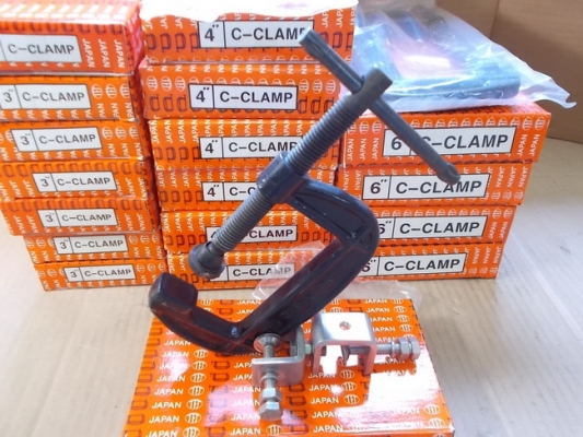 C Clamp TFJ (งาน Drop Forged Steel) ขนาด 3,4,6,8 นิ้ว C Clamp TFJ (งาน Drop Forged Steel) ขนาด 3,4,6,8 นิ้ว