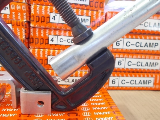 C Clamp TFJ (งาน Drop Forged Steel) ขนาด 3,4,6,8 นิ้ว C Clamp TFJ (งาน Drop Forged Steel) ขนาด 3,4,6,8 นิ้ว