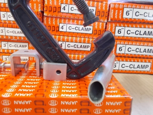 C Clamp TFJ (งาน Drop Forged Steel) ขนาด 3,4,6,8 นิ้ว C Clamp TFJ (งาน Drop Forged Steel) ขนาด 3,4,6,8 นิ้ว