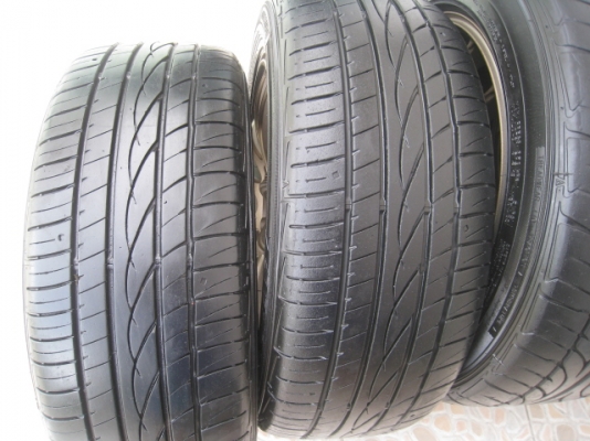 ขายล้อแม็กใหม่ W work emotion สีน้ำตาลยิงทราย  15"x6.5" et38 4รู 100 +ยาง \% ล้อไม่เคยใช้งานครับ  (081-3747940)