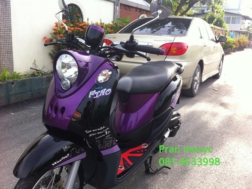 ขายyamaha finoสีม่วงดำ ปี2555 ขายyamaha finoสีม่วงดำ ปี2555