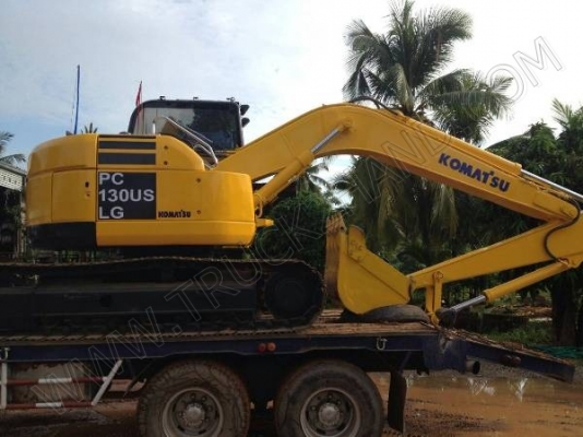 รถแบคโฮ ยี่ห้อ KOMATSU PC130 US LG รถแบคโฮ ยี่ห้อ KOMATSU PC130 US LG