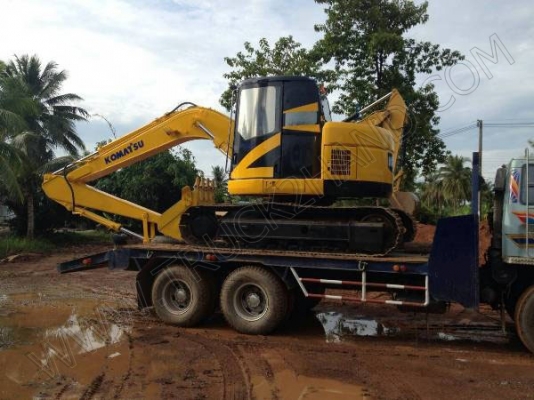 รถแบคโฮ ยี่ห้อ KOMATSU PC130 US LG รถแบคโฮ ยี่ห้อ KOMATSU PC130 US LG