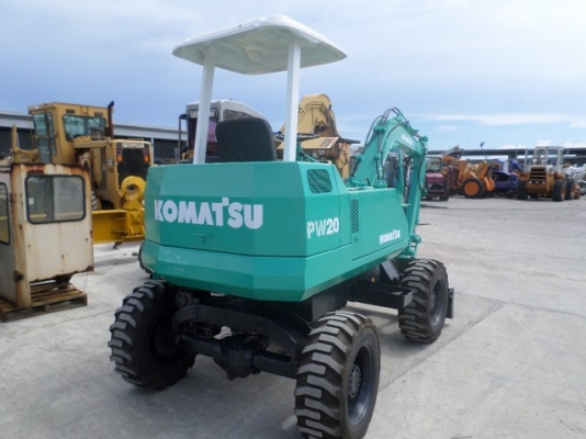 ขายรถขุดล้อยาง KOMATSU  PW 20-1 เครื่องยนต์ 3 สูบ