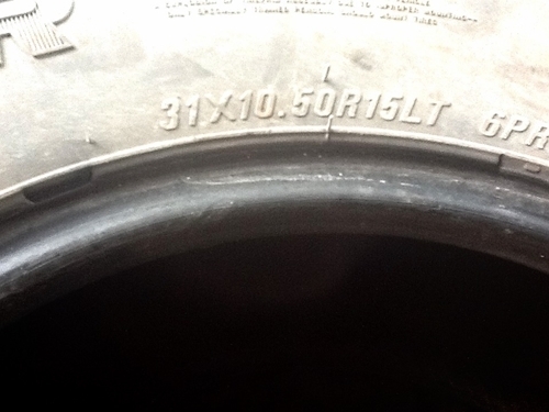 ขายยาง MUD MAXXIS BUCKSHOT 31X10.5R15 ปี09 4เส้น ราคา 9,500 บาท