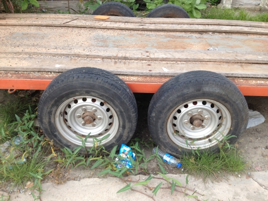 ขายรถพ่วงย้ายรถไถ 2 เพลา